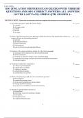 BIO 2870 LATEST MIDTERM EXAM-2023&sol;2024 WITH VERIFIED QUESTIONS AND 100&percnt; CORRECT ANSWERS &lpar;ALL ANSWERS ON THE LAST PAGE&rpar;&period; SPRING QTR&period; GRADED A&plus;