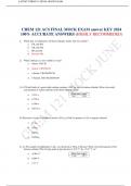 CHEM 121 ACS FINAL MOCK EXAM answer KEY 2024 100% ACCURATE ANSWERS (HIGHLY RECOMMEDED)