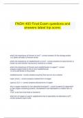    FNDH 400 Final Exam questions and answers latest top score.