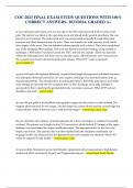 COC 2023 FINAL EXAM STUDY QUESTIONS WITH 100&percnt; CORRECT ANSWERS- 2023&sol;2024&period; GRADED A&plus;