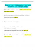 Alabama License Law Bundled Exams Questions and Answers &lpar;2023&sol;2024&rpar; &lpar;Complete and Accurate&rpar;