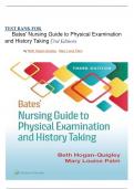 TEST BANK FOR Bates' Nursing Guide to Physical Examination and History Taking  3rd edition &lpar;2021- Beth Hogan-Quigley&rpar; latest edition  