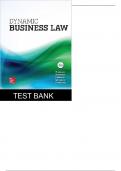 Dynamic Business Law 4th Edition Kubasek - Test Bank