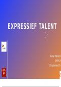 Keuzeldeel expressief talent presentatie deel