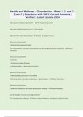 Health and Wellness - Chamberlain - Week 1&comma; 2&comma; and 3 - Exam 1 &vert; Questions with 100&percnt; Correct Answers &vert; Verified &vert; Latest Update 2024