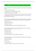 LEED v4 GA Practice Exam  Questions and Answers&lpar;A&plus; Solution guide&rpar;