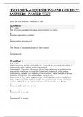 HSCO 502 Test 1QUESTIONS AND CORRECT  ANSWERS &vert; PASSED TEST