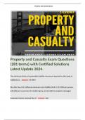 Property and Casualty Exam Questions (281 terms) with Certified Solutions Latest Update 2024. Terms like: The minimum limits of automobile liability insurance required by the state of California is: - Answer: 15/30/5. 