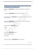 WSET Level 1 Wine &lpar;99 Latest Questions & Answers&rpar; Graded A&plus;