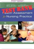 TESTBANK- HEALTH ASSESSMENT FOR NURSING PRACTICE UPDATED WILSON TESTBANK