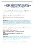ATI CAPSTONE ADULT MEDICAL SURGICAL ASSESSMENT 2&sol;LATEST UPDATE 2023- 2024&sol;QUESTIONS WITH CORRECT DETAILED ANSWERS WITH RATIONALES&sol;A&plus; GRADE
