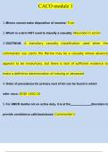 CACO module 1 Questions and Answers (2024/2025)(Verified Answers ...