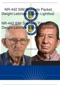 NR-442 SIM Scenario Packet_ Dwight Letchaw & John Lightfoot NR-442 SIM Scenario Packet_ Dwight Letchaw & John Lightfoot