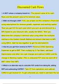 Discounted Cash Flows Questions and Answers &lpar;2024&sol;2025&rpar;&lpar;Verified Answers&rpar;