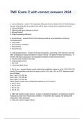 TMC Exam C with correct answers 2024
