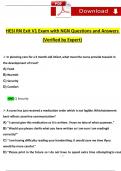 2024 NGN HESI RN EXIT V1 EXAM with 160 Questions and Answers (Verified by Expert)