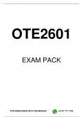 OTE2601 EXAM PACK 2024