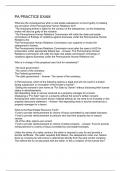 Pa practice Exam