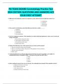 PSI TEXAS BOARD Cosmetology Practice Test 2024 EDITION QUESTIONS AND ANSWERS ACE YOUR FIRST ATTEMPT