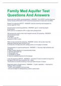 Family Med Aquifer Test Questions And Answers