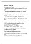 Older Adult Final Exam
