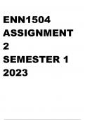 ENN1504 ASSIGNMENT 2 SEMESTER 1 2023