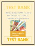 Test Bank for Neeb's Mental Health Nursing 5th Edition By Linda M. Gorman; Robynn Anwar Latest Verified Review 2024 Practice Questions and Answers for Exam Preparation, 100% Correct with Explanations, Highly Recommended, Download to Score A+