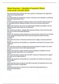 Maine Insurance - Questions Frequently Missed &lpar;Answered&rpar; Correctly 2024&excl;&excl;