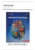 Test Bank For Biological Psychology 14th Edition by James W. Kalat||ISBN NO:10,0357798120||ISBN NO:13,978-0357798126||All Chapters||Complete Guide A+