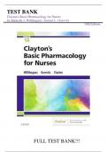 Test Bank Clayton's Basic Pharmacology for Nurses 18th Edition by Michelle J. Willihnganz, Samuel L. Gurevitz||ISBN NO:10,0323550614||ISBN NO:13,978-0323550611||All Chapters||Complete Guide A+.