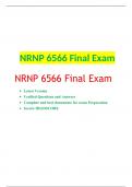 NRNP 6566 Final Exam, NRNP 6566/ NRNP6566 Advanced Care of Adults in Acute Settings I, Questions and Verified Answers. 2023/ 2024 New Update- Walden University