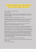 Iv&period; Operating A Bail Bond Agency Exam Questions and Answers &vert; Verified & Updated &vert; 100&percnt; Correct
