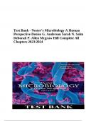 Test Bank For Nester’s Microbiology A Human Perspective By Denise G. Anderson Sarah N. Salm Deborah P. Allen Mcgraw Hill Complete All Chapters 2024
