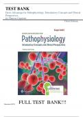 Test Bank Davis Advantage for Pathophysiology: Introductory Concepts and Clinical Perspectives Third Edition by Theresa Capriotti ||ISBN NO:10,171964859X||ISBN NO:13,978-1719648592||All Chapters||A+, Guide.