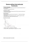 Essentiële Samenvatting Internationale Economie (TEW+HIR/KUL)