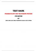 Test Bank For Pharmacology and the Nursing Process  9th Edition By Linda Lane Lilley, Shelly Rainforth Collins, Julie S. Snyder |All Chapters,  Year-2024|