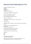 Ebersole & Hess Healthy Aging ch 17-20 already graded A&plus; 2024&sol;2025