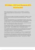 DTS &lpar;Basic&rpar; - DTS Travel Documents &lpar;DTS 101&rpar; Exam 2024