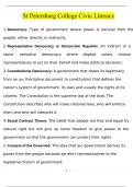 St Petersburg College Civic Literacy Questions and Answers &lpar;2024&sol;2025&rpar;&lpar;Verified Answers&rpar;