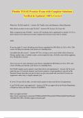 Florida TLSAE Practice Exam with Complete Solutions &vert; Verified & Updated &vert; 100&percnt; Correct