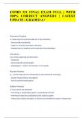 COMD 331 FINAL EXAM FULL | WITH  100% CORRECT ANSWERS | LATEST  UPDATE | GRADED A+