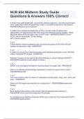 NUR 654 Midterm Study Guide Questions & Answers 100&percnt; Correct&excl;
