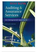 TEST BANK Auditing and Assurance Services, 15 Edition by Arens. All Chapter 1-24 (Complete Download)
