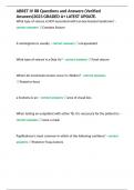 ABRET IV 88 Questions and Answers &lpar;Verified Answers&rpar;2023 GRADED A&plus; LATEST UPDATE&period;