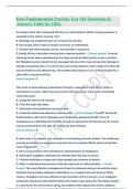 Hesi Fundamentals Practice Test Questions & Answers Valid for 2024&period;