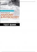Principles of Anatomy and Physiology 15th Edition by Tortora  Derrickson - Test Bank