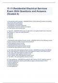 11-11 Residential Electrical Services Exam 2024 Questions and Answers (Graded A)