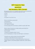 UST Inspector Quiz questions  and Answers 100&percnt; Correct