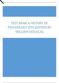 Test Bank A History of Psychology 6th Edition by William Douglas.docx