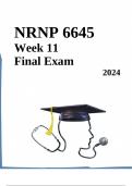 Final Exam: NRNP 6645/ NRNP6645 Psychotherapy with Multiple Modalities (Grade A) | Questions and Answers 2024/2025 | Verified Answers